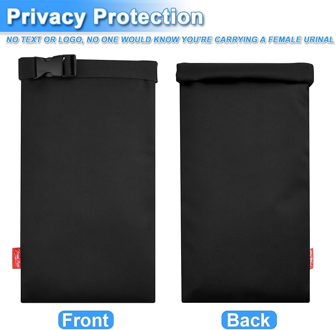 Carrying Case for pStyle Sunany Female Urination Device, Portable Pee Funnel Storage Pouch, Waterproof Reusable Discreet Carrying Bag, Adjustable Urinal Protective Travel Case for Travel and Outdoor