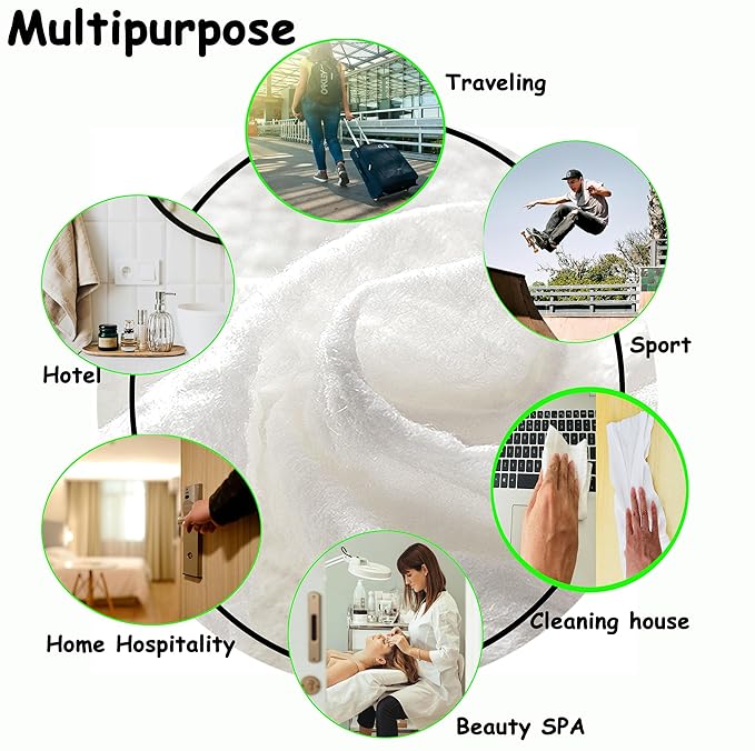 14pcs Compressed Face Towel Tablets, Hand Wipes Extra Large and Thick Portable Compact Disposable Cotton Travel Towel Tissues Handy for Outdoor Hiking Camping Traveling, Home Wipes