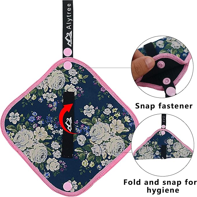 2PCS Pee Cloth Silver Infused for Women Hiking, Pee Rag for Female Peeing Outdoor,Camping Reusable Toilet Paper,Hygienic Urination Solution for Travel
