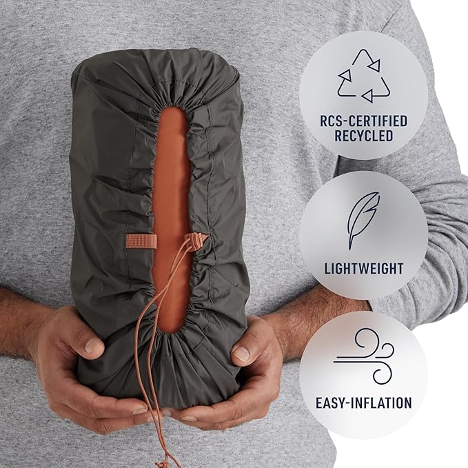 Sea to Summit Pursuit Self-Inflating Sleeping Mat for Camping and Backpacking, Tapered - Regular (72 x 22 x 2 inches)