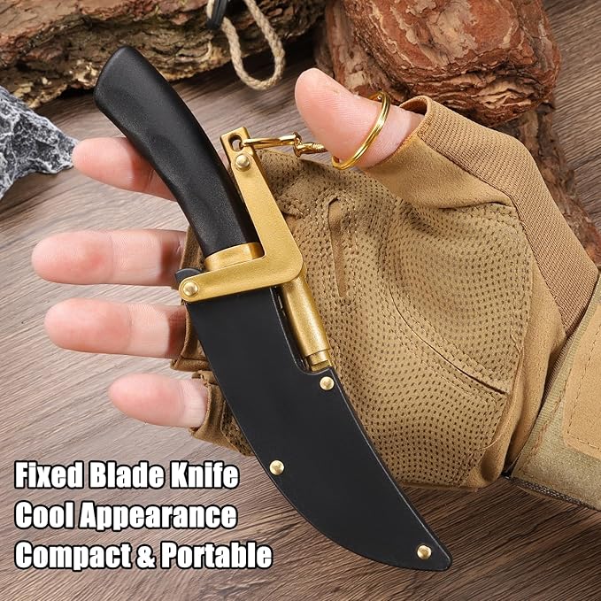 6.69'' Camping Knife Knife with Sheath,Stainless Steels Fixed Blade Knives for Men,Cool Pocket Knife Gifts for Men Women