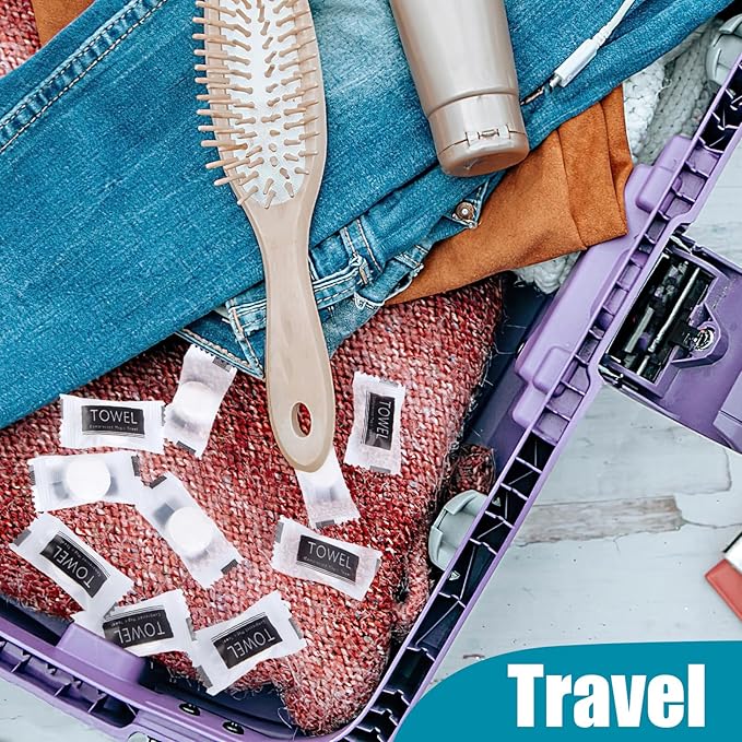 LOVEINUSA Compressed Towels Bulk, 360PCS Mini Disposable Towel Portable Towel Tablets Disposable Travel Towel for Camping Hiking Toilet Paper and Outdoor Activities
