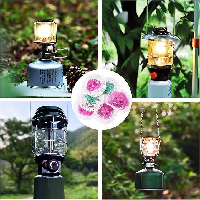 20Pcs Propane Lanterns Mantles 2.6 * 2.8 Inch Small, Gas Lantern Mantles Gas Lamp Mantles Lantern Covers Propane Light Mantles for Lantern Outdoor Camping Hiking Party