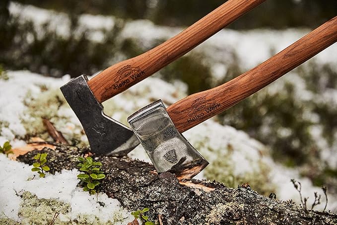 1844 Helko Werk Germany Classic Journeyman Pack Axe - Made in Germany Lightweight and Compact Backpacking Axe and Bushcraft Axe for camping - Head 1.5 lbs, Handle 20 in. (Journeyman) #11441
