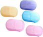 5 Boxes/100 Sheets Multicolor Disposable Soap Paper Hand Cleaner Fragrance Mini Color Soap Paper Outdoor Hiking Lovely and Practical Easy to Use and Store,Soap and Shampoo,Personal Care