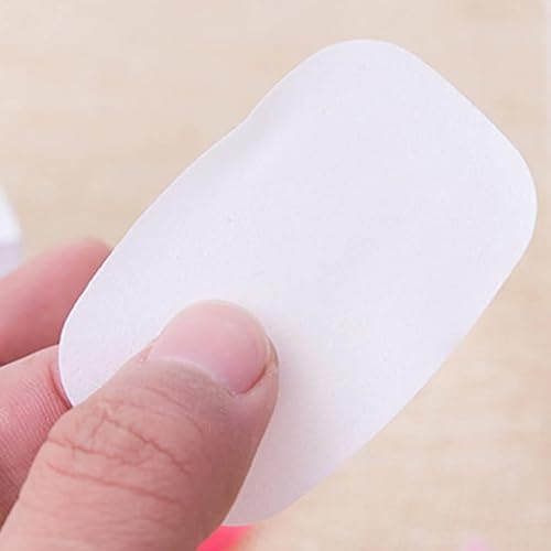 5 Boxes/100 Sheets Multicolor Disposable Soap Paper Hand Cleaner Fragrance Mini Color Soap Paper Outdoor Hiking Lovely and Practical Easy to Use and Store,Soap and Shampoo,Personal Care