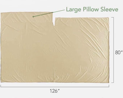 Pike Trail Sleeping Bag Liner – Travel and Camping Sheet, Lightweight and Compact Insert with Full Length Zipper and Guarantee