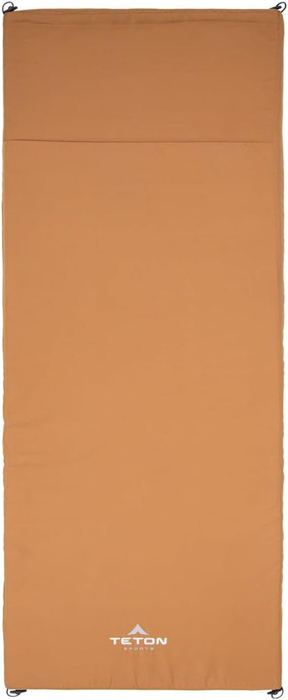 Teton Canvas Camp Pad, Sleeping Pad for Car Camping, Brown