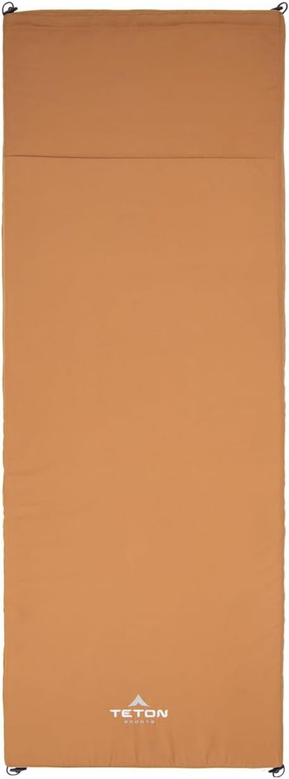 Teton Canvas Camp Pad, Sleeping Pad for Car Camping, Brown