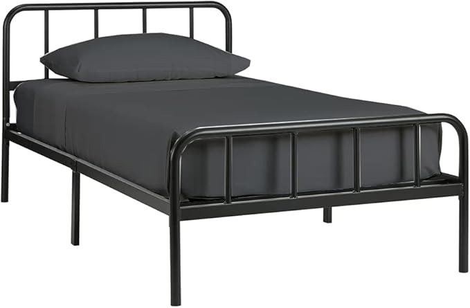 4 PC Cot Sheet Set 25x75, 100% Cotton Fitted Cot Sheet- Perfect for Narrow Twin/Rv Bunk/Camping Cot/Guest Bed Replacement, Sheets for Cot Bunk Bed-Fits Upto 4-8" Deep Mattress- Dark Grey Solid