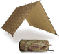 AquaQuest Safari Camping Tarp - Lightweight Durable Rain Fly - Waterproof Camping Essentials for Hiking, Backpacking & Hammock