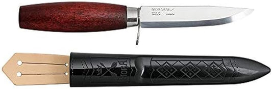 Industrial Revolution Morakniv Classic No 2 Knife with Finger Guard, Carbon Steel 105mm Blade