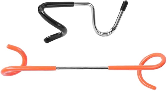 2 Pack Bird Feeder Hanger Pole Attachment Shelf Pole Hooks Stand Adapter for Tent Lamp Lantern Light Outdoor Birdfeeder Flower Pot Garage Camping Storage Organization