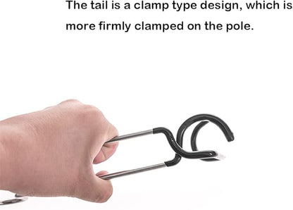 2Pack Camping Hook Hanger Stainless Steel lamp Hanger Stand Camping Lantern Hook Non-Slip Lamp Hanger
