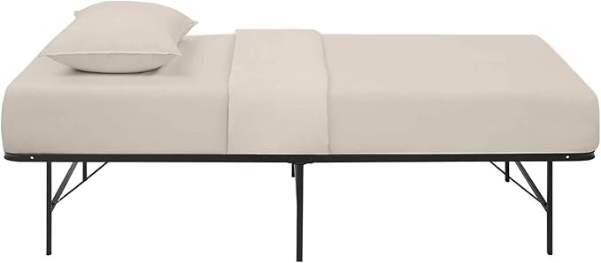 4-PC Cot Sheet Sets, 28x75, 100% Cotton Fitted Sheets - Perfect for Narrow Twin/RV Bunk/Camping Cot/Guest Bed Replacement, Fits Upto 4-8" Deep Mattress - Beige Solid