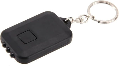 10 Pack Solar Mini Keychain Light Pocket Tiny LED Flashlight Rechargeable, Bright Small Flashlights Torch for EDC, Emergency, Power Outage,Camping, Party Favors (Black)