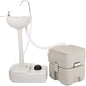 Outdoor Garden Camping Hand Sink with Portable Toilet, Removable Hand Washing Basin Sanitary Ware for RV/Kitchen/Indoor (2020 version)
