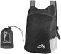 20L Ultra Lightweight Foldable Backpack Small Hiking Rucksack Ultralight Water Resistant Travel Packable Daypack for Men Women for Outdoor Sport Travelling Walking Hiking Camping Biking (Black A)
