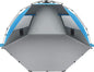 Oileus X-Large 4 Person Beach Tent Sun Shelter - Portable Sun Shade Instant Tent for Beach with Carrying Bag, Stakes, 6 Sand Pockets, Anti UV for Fishing Hiking Camping, Waterproof Windproof, Blue
