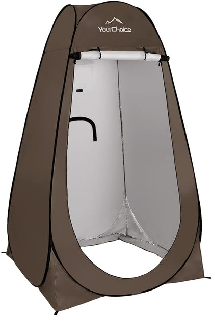 Your Choice Pop Up Privacy Shower Tent - Portable Changing Tent for Camping, Beach & Hiking - 6.2FT Lightweight with Carry Bag, Quick Setup & Full Coverage