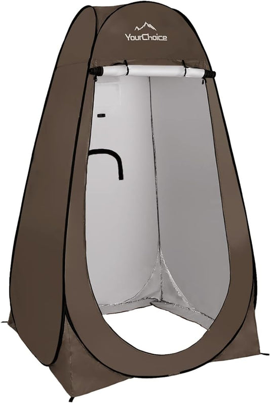 Your Choice Pop Up Privacy Shower Tent - Portable Changing Tent for Camping, Beach & Hiking - 6.2FT Lightweight with Carry Bag, Quick Setup & Full Coverage