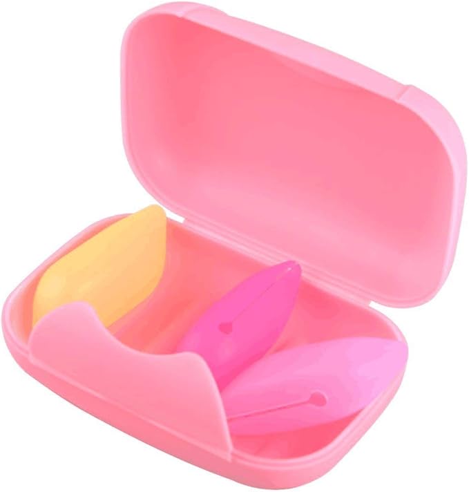 2 Pcs Plastic Soap Case Holder Container Box Home Outdoor Hiking Camping Travel Pink