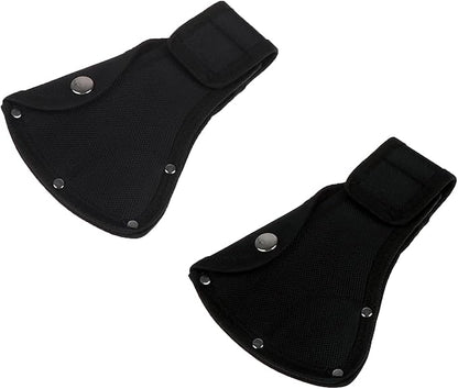 2 PCS Axe Holster，Hatchet Sheath,Leather Small Axe Head Cover for 1-1/4lb Axe,Double Snap Hatchet Protector Axe Cover, Axe Head Cover for Outdoor Hiking Outdoors Work，for Camping Lover Outdoor