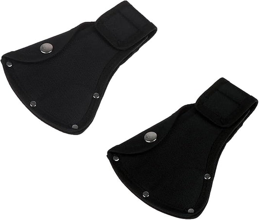 2 PCS Axe Holster，Hatchet Sheath,Leather Small Axe Head Cover for 1-1/4lb Axe,Double Snap Hatchet Protector Axe Cover, Axe Head Cover for Outdoor Hiking Outdoors Work，for Camping Lover Outdoor