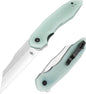 Kizer Porcupine Pocket Knife, Folding Knife 3.43 Inches 9Cr18MoV Steel Blade, Jade G10 EDC Tactical Survival Knife for Man and Women, Portable Hunting Camping Knife L3008A1