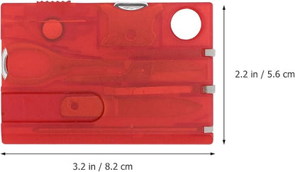 2 Sets Foldable Multit-ool Card, Survival Cards Wallet Tool Portable Emergency Tools, Camping Combination Tool Kit for Hunting Hiking Camping Fishing