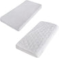 Cot Sheet 31" x 75" and Cot Mattress Pad Waterproof 30" X 75" White