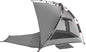 apollo walker Beach Tent Sun Shelter 3-4 Person Easy Setup Portable Sunshade Canopy Large,Extended Floor,Stakes,Sand Pockets,UPF 50+ Waterproof Windproof Outdoor Camping Fishing Picnic