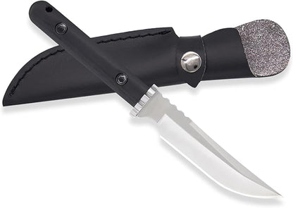 5.8 inch Fixed Knife Bushcraft Knife with D2 Blade for Camping Hunting Knife for Outdoor Survival Tool Gifts for Men, steel, realbbh123
