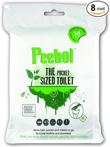 by SHEWEE – The Pocket-Sized Toilet – Rapidly Turns 1L of Urine into an Odourless & Solid Gel. Made in the UK, Disposable Urinal Bag for Everyone. Festival, Camping, Car & Travelling Essentials