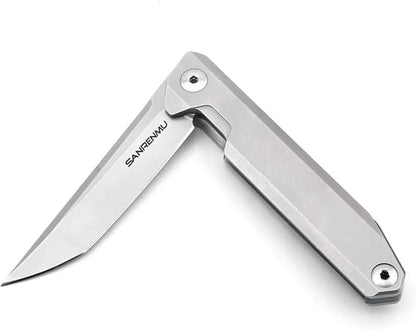 Sanrenmu 1161 Pocket Folding Knife D2 Stainless Steel Blade Flipper Ball Bearing Outdoor Camping Survival Tool EDC Knife … (1161)