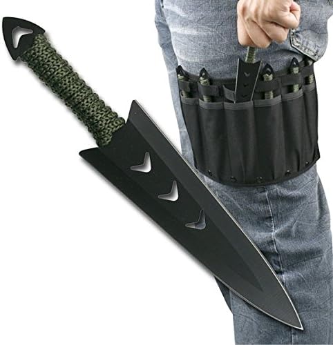 KCCEDGE BEST CUTLERY SOURCE Tactical Knife Survival Knife Hunting Knife 6pcs Fixed Blade Knife Set Razor Sharp Edge Camping Accessories Camping Gear Survival Kit Survival Gear Tactical Gear 52593