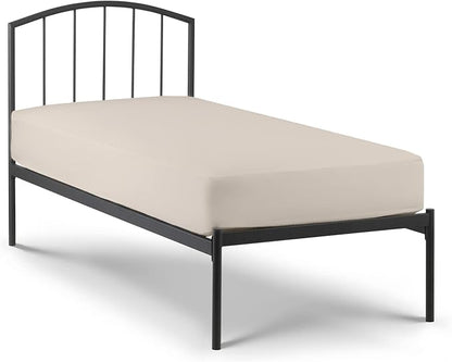 4-PC Cot Sheet Set - 25x75, 100% Cotton Fitted Sheet - Perfect for Narrow Twin/RV Bunk/Camping Cot/Guest Bed Replacement, Fits Upto 4-8" Deep Mattress - Beige Solid