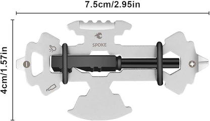 12 in 1 Keychain Multi-tool, Gifts for Men Boyfriend Dad, Father's Day Birthday Gifts, Mini EDC gadgets Tool Gear Bottle Opener for Camping Survival