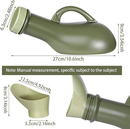 Urinal Travel Toilet Urinal Bottles with Funnel Pee Bottle Urinals Unisex Portable Urine Bottle Pee Container for Camping Outdoor Car Travel 1000ML