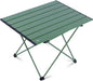 iClimb Ultralight Compact Camping Folding Table with Carry Bag (Green - L)