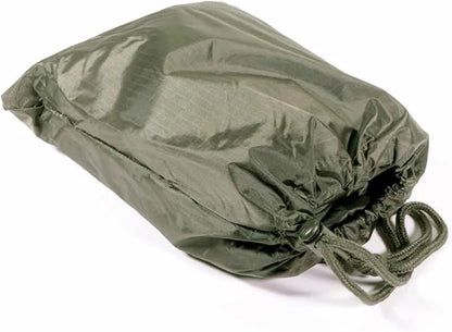 Mil-Tec Adult Ripstop Wet Weather Lightweight Waterproof Multi-Use Rain Poncho with Hood - Use as Bivouac Sack, Shelter Tent
