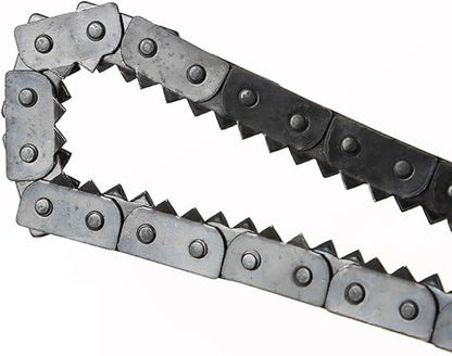 21" Pocket Chainsaw With Handles Survival Saw - Pocket Saw Folding Hand Saw Chain Portable Hand Saw Rope Saw for Trees with Bag Cutting Teeth Camping Saw Folding Wood Saw Hunting Saws