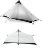 3F UL Gear Lanshan1 Ultralight Tent 3/4 Season Portable Backpacking Tent for 1-Person 15D Silicon Coated Waterproof Poleless Double Layer Tent for Camping, Climbing, Hiking