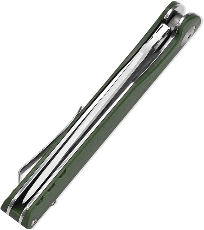 Sitivien ST101 Folding Knife, D2 Steel Blade+G10 Handle Tool Knife, EDC Pocket Knife for Outdoor, Camping, Hunting, Survival (Army green)