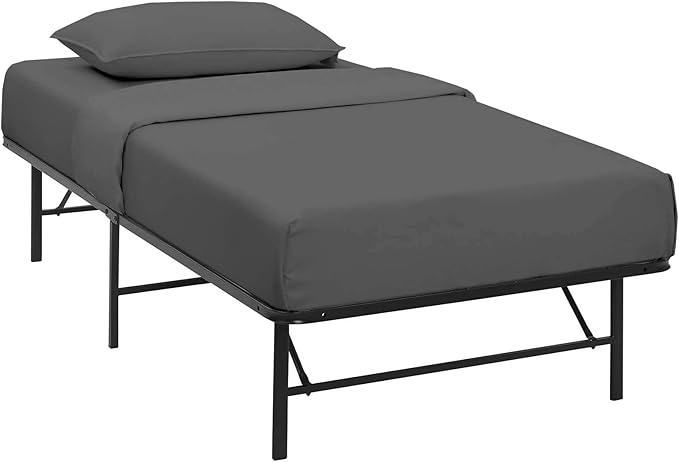 4 PC Cot Sheet Set 25x75, 100% Cotton Fitted Cot Sheet- Perfect for Narrow Twin/Rv Bunk/Camping Cot/Guest Bed Replacement, Sheets for Cot Bunk Bed-Fits Upto 4-8" Deep Mattress- Dark Grey Solid