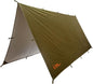 Emergency Camping Tarp, Waterproof 10x10 Emergency Shelter for Backpacking and Hiking, 70D Ripstop Nylon Survival Tarp with Reflective Aluminized Polymer and Loop Ties with Grommets