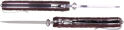 SRM SANRENMU 1006 NEW Pocket Folding Knife 14C28N Blade Flipper Ball Bearing Outdoor Camping Survival Tool EDC (Brown)