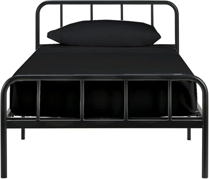 4-PC Cot Sheet Set - 25x75, 100% Cotton Fitted Sheet - Perfect for Narrow Twin/RV Bunk/Camping Cot/Guest Bed Replacement, Fits Upto 4-8" Deep Mattress - Charcoal Solid