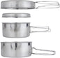 BeGrit Backpacking Camping Cookware Mini Picnic Camping Cooking Mess Kit with Pot and Pan Set for Hiking