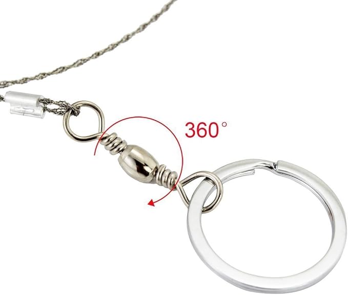 1 Pair Survival Saw Wire Saws Universal Saw Camping Saw, Commando Wire Saw Bulk,Ideal for Survival Kits